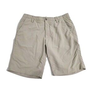 Under Armour Khaki Shorts Mens 36 Loose Heatgear Performance Golf Dress Chinos